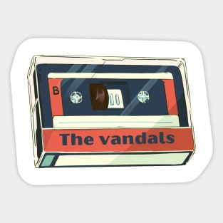 the vandals cassette Sticker